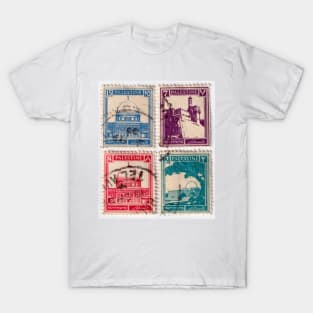 Four Palestine Stamps, 1935, hi res T-Shirt